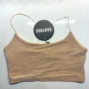 Ava Top Gold Sparkle - Size Small